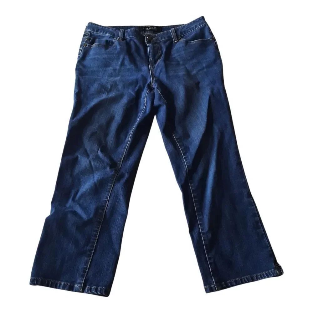 Liverpool Jeans Company Blue Cropped Denim